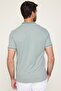 Men's Slim Fit Slim Fit Cotton Zippered Mint Polo Collar T-Shirt - 7
