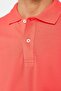 Men's Slim Fit Slim Fit 100% Cotton Plain Pique Pomegranate Polo Collar T-Shirt - 4