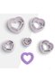 Thin Heart Shaped Polymer Clay Mold, Ceramic Molds, Jewelry Mold, Earring Mold, No:1246