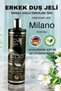 Milano Fragrance Men's Shower Gel - Contains Natural Plant Extracts Hyaluronic Acid and Vitamin B5