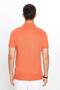 Men's Slim Fit Slim Fit 100% Cotton Plain Pique Cinnamon Color Polo Collar T-Shirt - 5