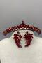 Ece Bridal Henna Crown and Shuttle Stone Earrings