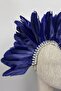 Hera Feathered and Embellished Bridal Henna Tiara Accessory - 8