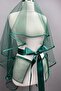 Green Piping Wedding Veil Henna Face Cover - 2