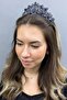Heaven Model Navy Blue Henna Bridal Crown - 3
