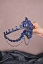 Cobalt Blue Hürrem Bridal Henna Crown - 8