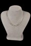Stylish 3-Row Crystal Stone Evening Dress Necklace and Leaf Bridal Crown - 8