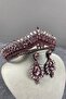 Pink Terrace Bridal Henna Crown and Shuttle Stone Earring Set - 3