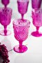 Acrylic Pink 6-Piece Glass & Water Soft Drink Coffee Side Cup 450 ml (Not Glass) - 2