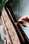 Women's Velvet Textured Minimalist Hand / Shoulder Bag - Velvet Touch - 3
