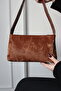 Women's Velvet Textured Minimalist Hand / Shoulder Bag - Velvet Touch - 4