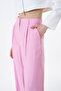 Yüksel High Waist Wide Leg Trousers Pink - 4