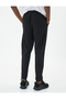 Jogger Sweatpants with Lace Waist and Pocket Detail - 4