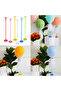 5-Piece Colorful Single Pedestal Balloon Stand - 5