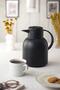 1 Liter Thermal Insulated Tea Cold Water Thermos Black (Keeps Hot for 12 Hours & Has Glass Inside) - 2