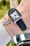 Silver Black Color Women's Wristwatch - 2