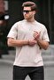 Stone Color Crew Neck Men's T-Shirt 6175 - 2