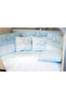 Baby Sleeping Set Duvet Cover Set 80X130 Silver Blue - 3