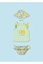 Newborn Girl's 3-Piece Swimsuit Set with Hat
