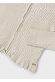 Girl's Hooded Ribbed Pulover - 3