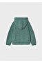 Girl's Hooded Knitted Pulover - 2