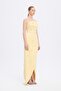 Stone Embroidered Detail Strapless Slit Long Evening Dress - 2002C - 2