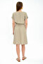 9303031 Dok.Viskon Elastic Waist Bat Sleeve Dress Vizon - 8