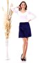9474746 Velvet Patchwork Elastic Short Skirt Laci - 5