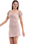 21333916 Mid-Chest Elastic Dress Beige - 2