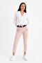 9152981 Buckle Leg Rubber Front Pocket Trousers Beige - 3
