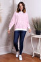 22434188 Three Thread Striped Sweatshirt Ecru Pink - 5