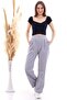 9292933 Double-Pocket Wide-Leg Trousers Gray Melange - 3
