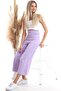 9092864 Azra Front Zipper Wide Leg Pants Lila - 4