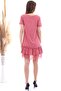 20063103 Single Jersey Skirt Lace Short Sleeve Dress Dried Rose - 6