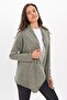 9434343 Pasta Shawl Collar Cardigan Khaki - 3