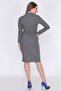 9361019 Jacquard Fabric One Shoulder Open Pearl Dress Kazayagi - 4