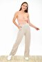 9292933 Two-Pocket Wide Leg Trousers Beige