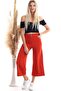 9092864 Azra Front Zipper Wide Leg Trousers Tile - 4