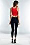 20071976 Ribbed Knit Thick Strap Undershirt Red - 3