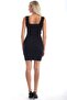 20346238 Knitwear Square Neck Sleeveless Dress Black - 7