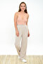 9292933 Two-Pocket Wide Leg Trousers Beige - 4