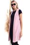 20342974 Azra Pervazlı Long Sleeveless Jacket Dried Rose - 5