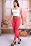 21400267 Dokuma Noir Skinny Leg Trousers Pink - 4