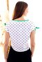 20050510 Single Jersey Smile Printed Tie-Up Blouse Benetton Green - 7