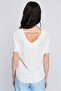 8122611 Kobe V-Neck Blouse with Ruffled Back Collar and Batwing Sleeves Ecru - 4