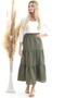 20343466 Sunshine Buy Elastic Gypsy Skirt Khaki