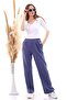 9292933 Loose Wide-Leg Pants with Two Pockets Indigo - 2