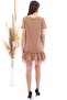 20063103 Single Jersey Skirt Lace Short Sleeve Dress Biscuit - 6