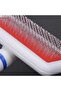 Stainless Pet Cat Dog Feather Crawl Collect Brush Easy Clean Grooming Tool (K0) - 4