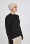 Organic Crew Neck Women's Body with Fingers - Black - 4